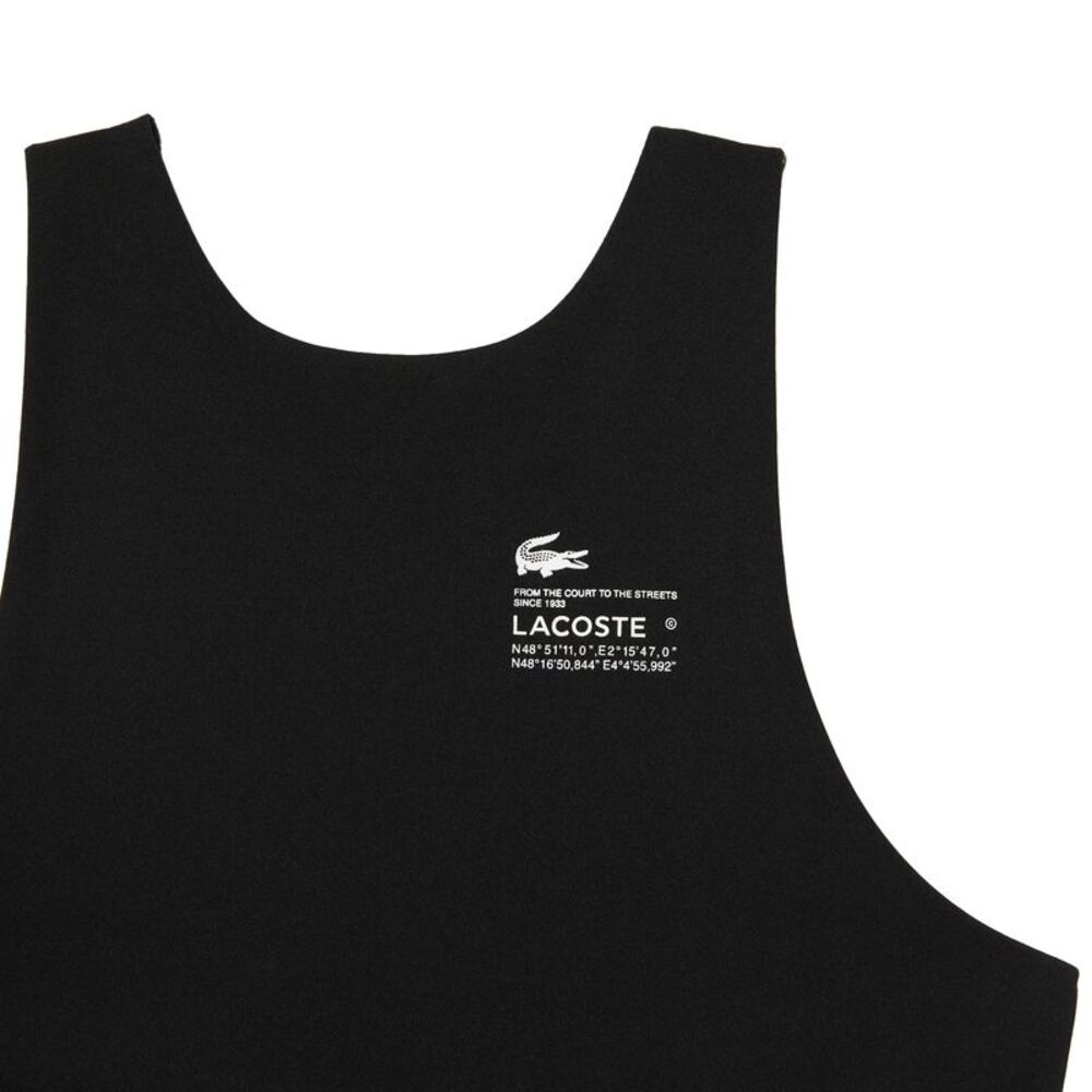 Lacoste Womens/Ladies Recycled Polyamide Quick Dry Sports Bra / Black - Picture 2 of 3